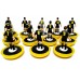 Subbuteo Andrew Table Soccer AEK away 1979-1980 on Classic Lightweight Bases